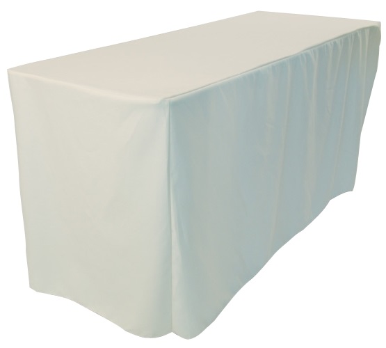 Rent White Table Cloth 10.00 short term for exhibitions and shows in London Birmingham and UK